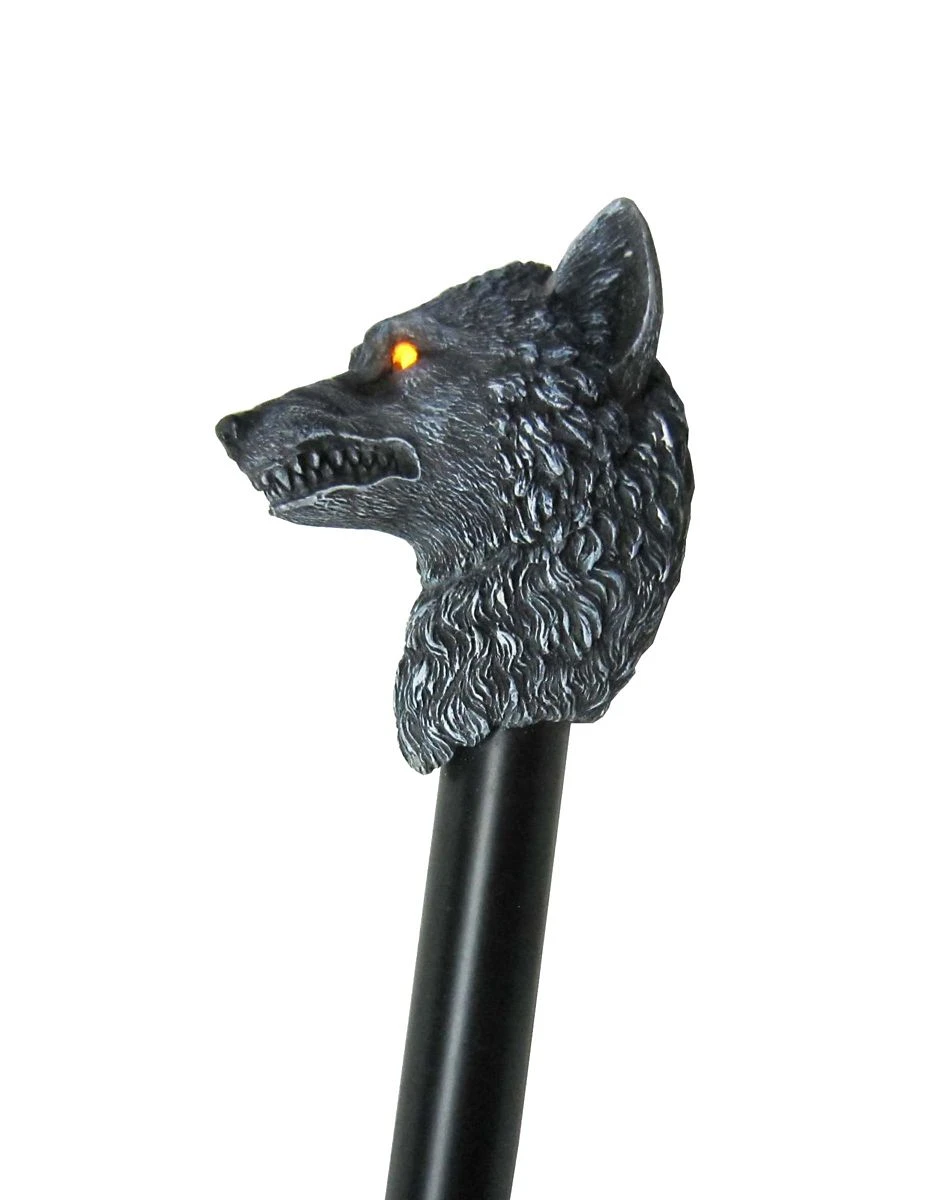 Spirit Halloween Light Up LED Wolf Staff 3 Spirit Halloween Light Up LED Wolf Staff - Image 3