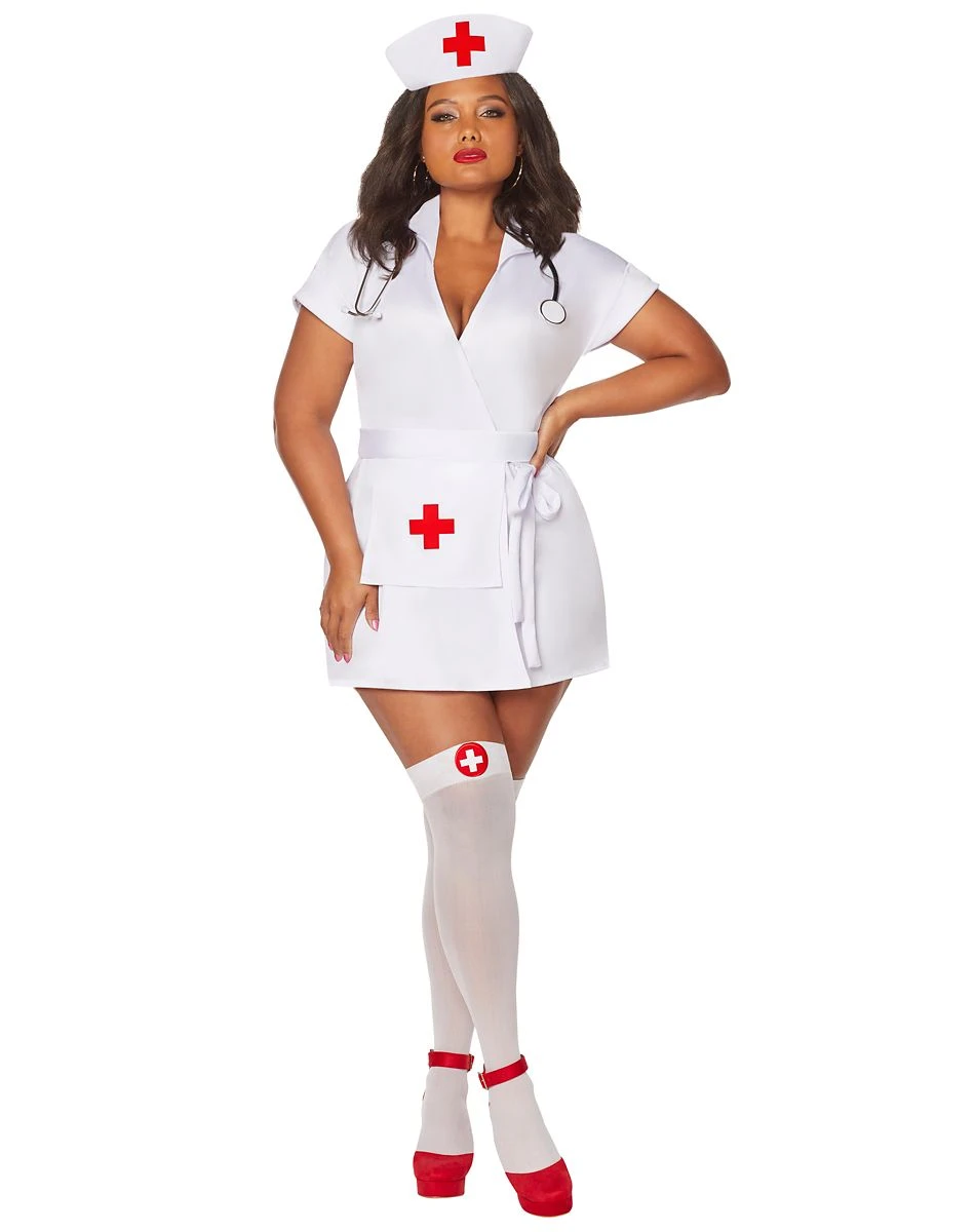 Spirit Halloween Adult Classic Nurse Plus Size Costume 1 Spirit Halloween Adult Classic Nurse Plus Size Costume
