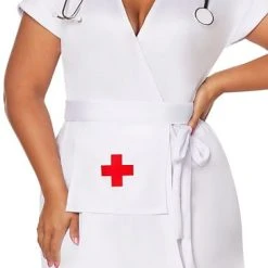 Spirit Halloween Adult Classic Nurse Plus Size Costume 5 Spirit Halloween Adult Classic Nurse Plus Size Costume -Cheap Trick Or Treat Hub Store 01466911 c
