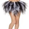 Spirit Halloween Black and White Shredded Tutu