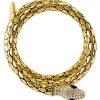 Spirit Halloween Goldtone Roman Snake Cuff