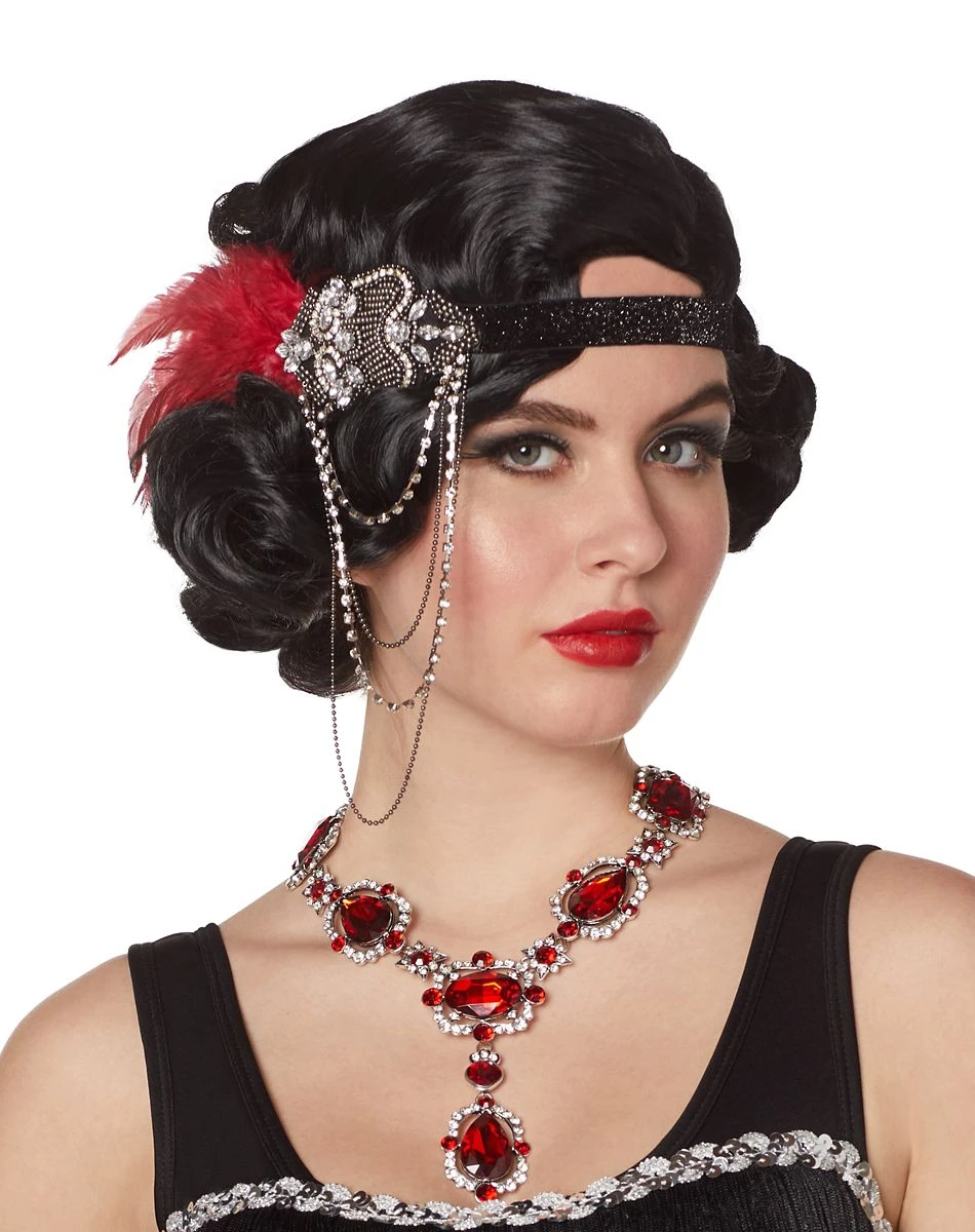 Spirit Halloween '20s Beaded Feather Headband 1 Spirit Halloween '20s Beaded Feather Headband