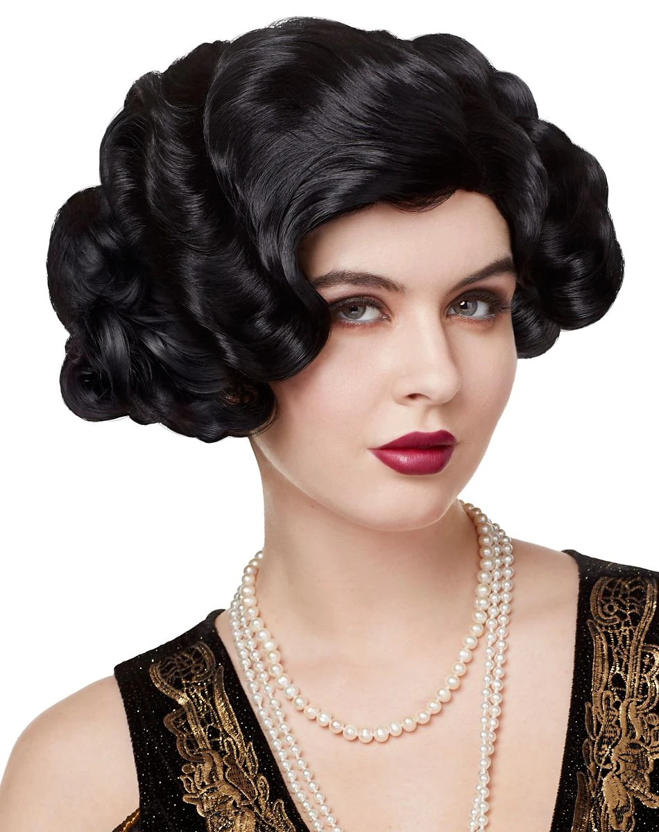 Spirit Halloween '20s Black Flapper Wig 1 Spirit Halloween '20s Black Flapper Wig