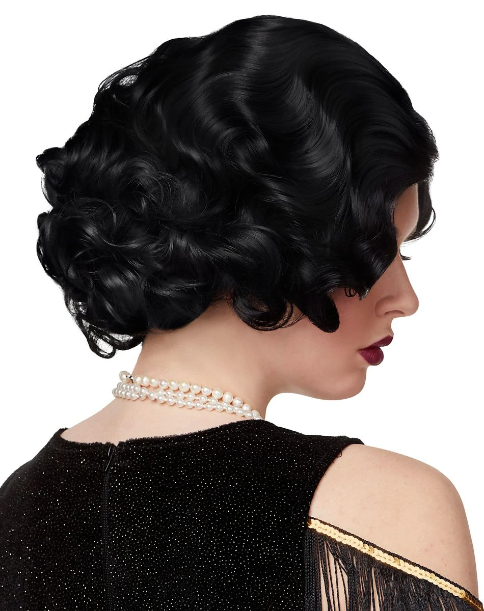 Spirit Halloween '20s Black Flapper Wig 2 Spirit Halloween '20s Black Flapper Wig - Image 2