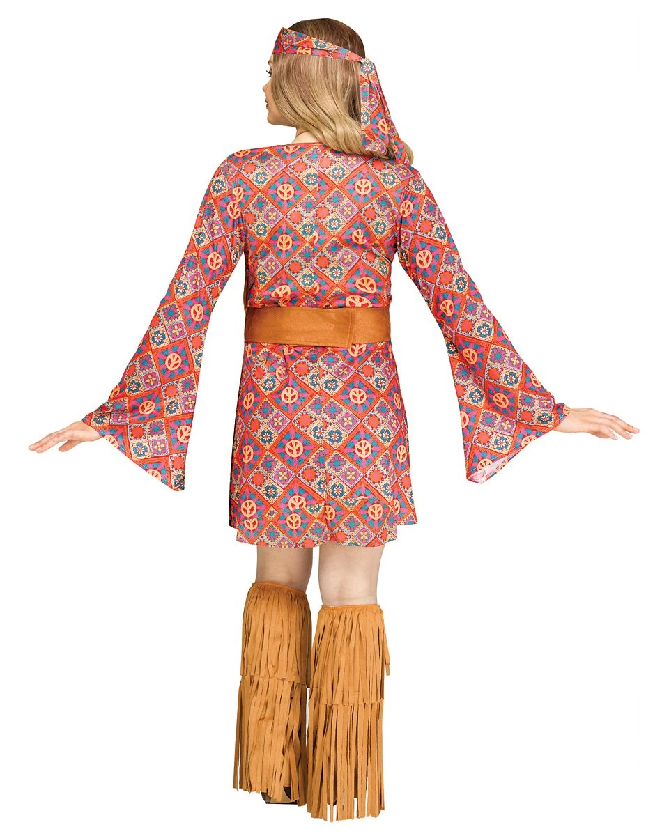Spirit Halloween Adult Free Spirit Hippie Plus Size Costume 2 Spirit Halloween Adult Free Spirit Hippie Plus Size Costume - Image 2