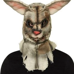Spirit Halloween Moving Mouth Rabbit Scarecrow Full Mask