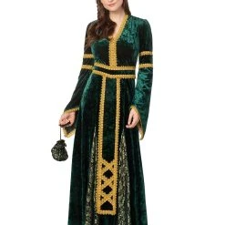 Spirit Halloween Adult Emerald Medieval Costume