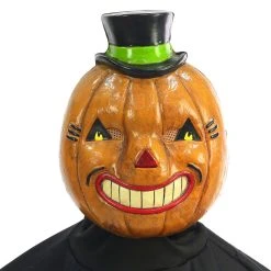 Spirit Halloween Vintage Pumpkin Half Mask -Cheap Trick Or Treat Hub Store 01471630 c