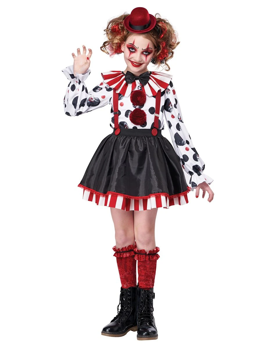Spirit Halloween Kids Sinister Clown Costume 1 Spirit Halloween Kids Sinister Clown Costume