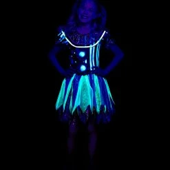 Spirit Halloween Kids Glow in the Dark Neon Clown Costume 5 Spirit Halloween Kids Glow in the Dark Neon Clown Costume -Cheap Trick Or Treat Hub Store 01472075 c
