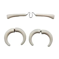 Spirit Halloween Witch Doctor Bone Jewelry Set