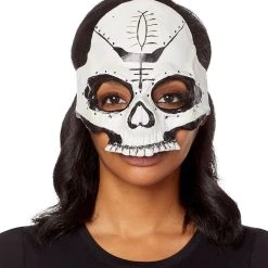 Spirit Halloween Witch Doctor Skull Half Mask