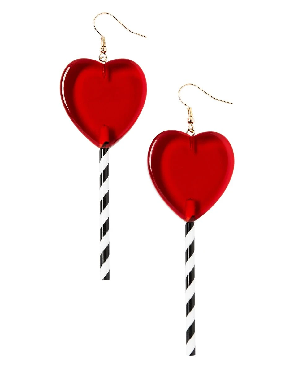 Spirit Halloween Scary Clown Heart Earrings 1 Spirit Halloween Scary Clown Heart Earrings