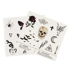 Spirit Halloween Gothic Temporary Tattoos
