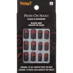 Spirit Halloween Dripping Blood Press On Nails
