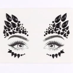 Spirit Halloween Black Jewel Face Decal -Cheap Trick Or Treat Hub Store 01474501 c