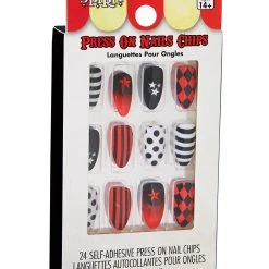 Spirit Halloween Scary Clown Press On Nails -Cheap Trick Or Treat Hub Store 01474865 c
