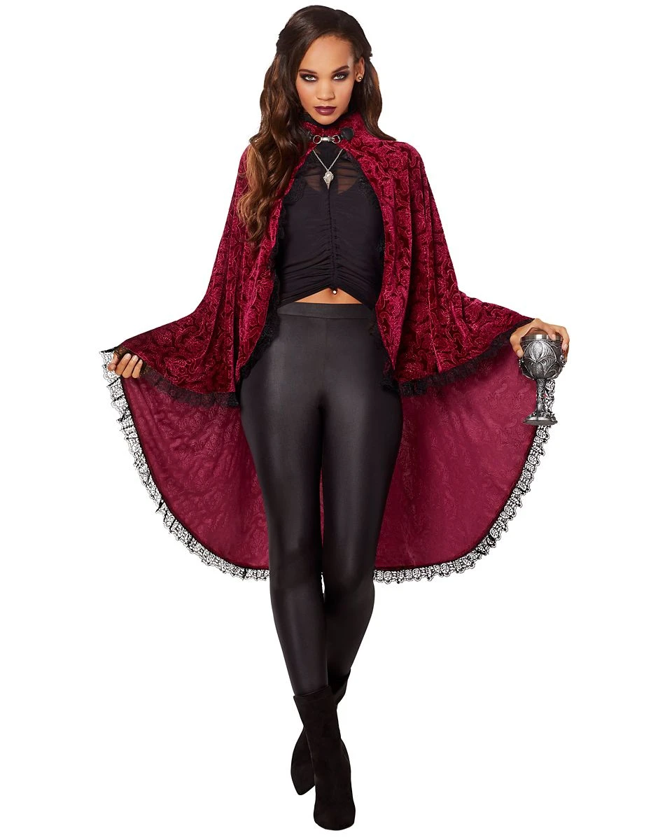 Spirit Halloween Adult Victorian Vampire Cape 1 Spirit Halloween Adult Victorian Vampire Cape