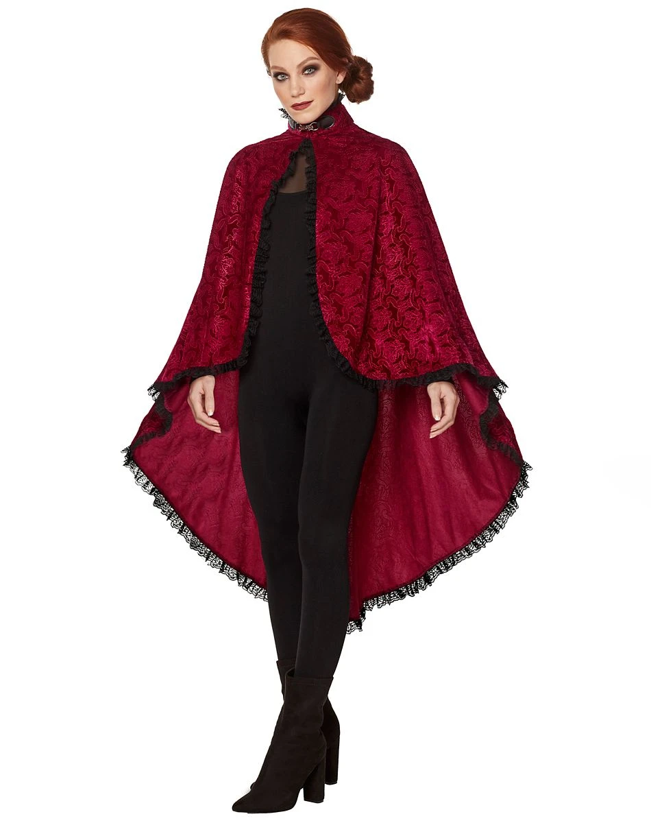 Spirit Halloween Adult Victorian Vampire Cape 2 Spirit Halloween Adult Victorian Vampire Cape - Image 2