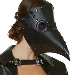 Spirit Halloween Long Plague Doctor Half Mask -Cheap Trick Or Treat Hub Store 01476407 b