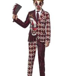 Spirit Halloween Kids Creepy Clown Suit
