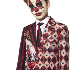 Spirit Halloween Kids Creepy Clown Suit -Cheap Trick Or Treat Hub Store 01477231 c