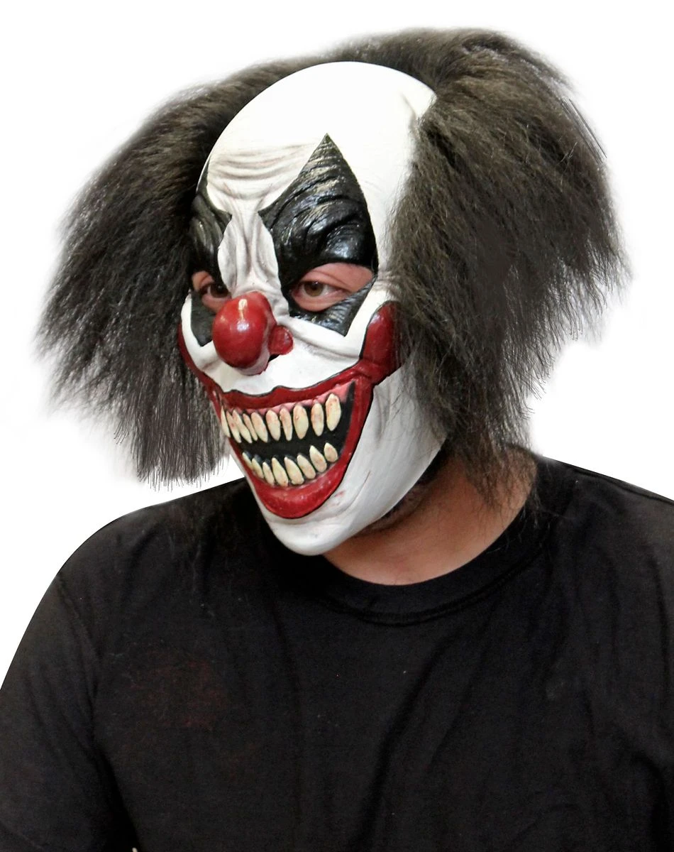 Spirit Halloween Red White and Black Clown Full Mask 2 Spirit Halloween Red White and Black Clown Full Mask - Image 2