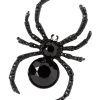 Spirit Halloween Black Crystal Spider Pin