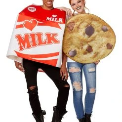 Spirit Halloween Adult Milk and Cookies Couples Costume
