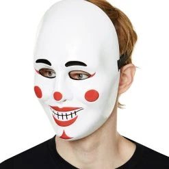 Spirit Halloween Clown Half Mask - Trick 'r Treat -Cheap Trick Or Treat Hub Store 01480177 c