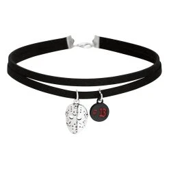 Spirit Halloween Jason Voorhees Mask Choker Necklace - Friday the 13th