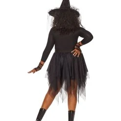 Spirit Halloween Adult Layered Black Plus Size Skirt -Cheap Trick Or Treat Hub Store 01482314 b