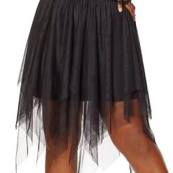 Spirit Halloween Adult Layered Black Plus Size Skirt -Cheap Trick Or Treat Hub Store 01482314 c