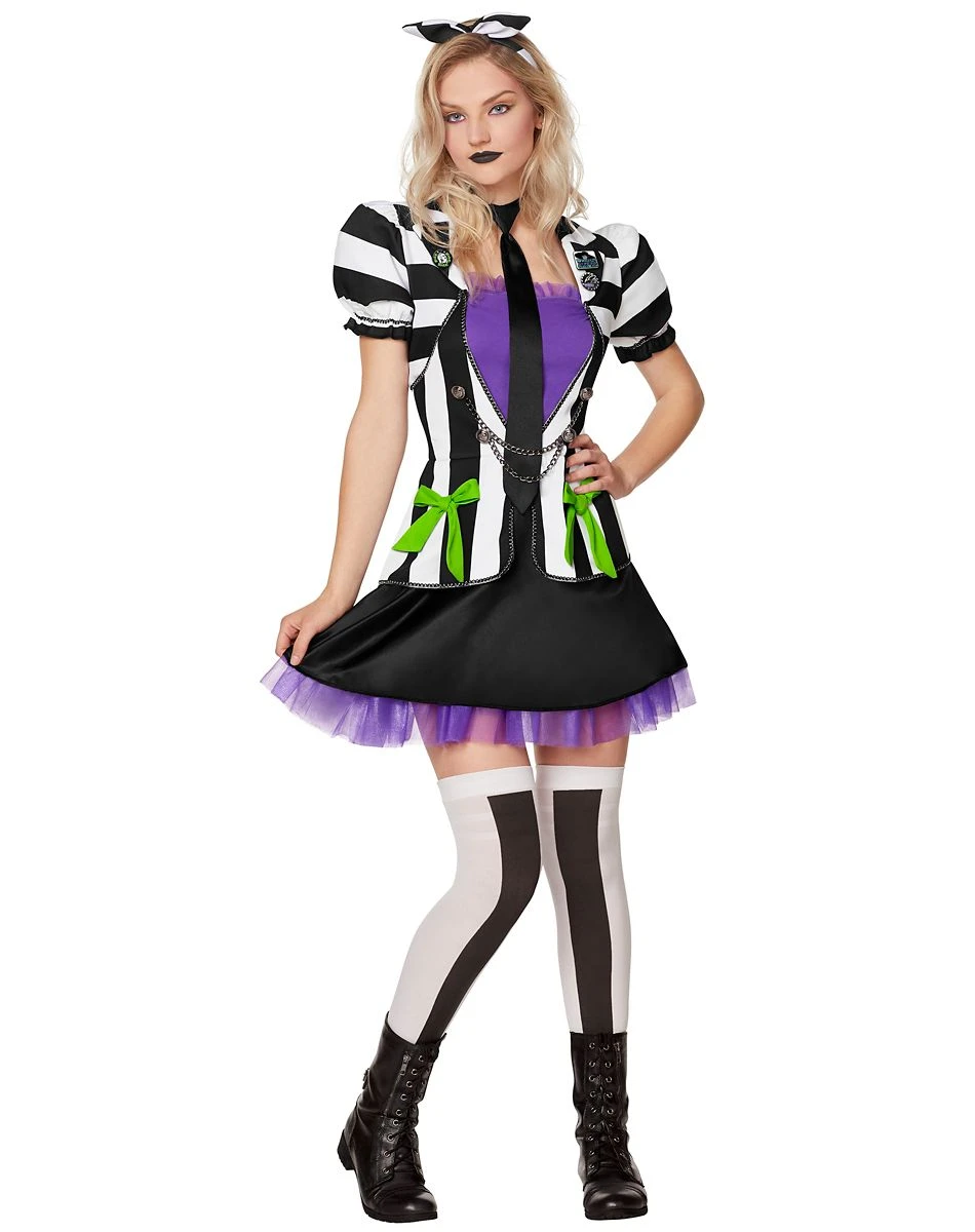 Spirit Halloween Adult Beetlejuice Dress Costume 1 Spirit Halloween Adult Beetlejuice Dress Costume