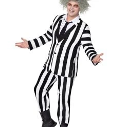 Spirit Halloween Adult Beetlejuice Striped Plus Size Suit