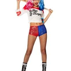 Spirit Halloween Adult Harley Quinn Sequin Costume - Suicide Squad