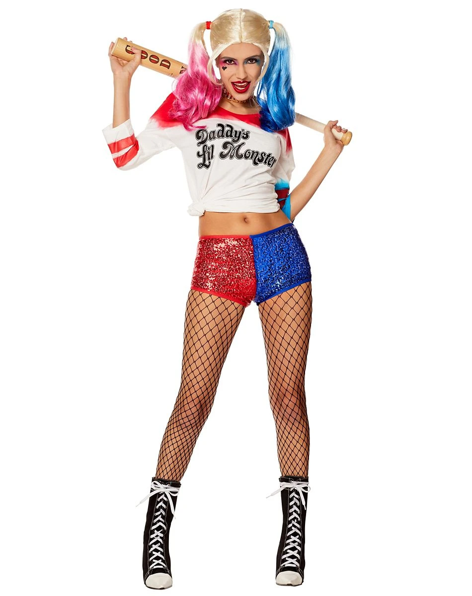 Spirit Halloween Adult Harley Quinn Sequin Costume - Suicide Squad 1 Spirit Halloween Adult Harley Quinn Sequin Costume - Suicide Squad