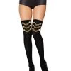 Spirit Halloween Pirate Chain Thigh High Stockings