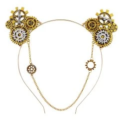 Spirit Halloween Steampunk Gears Cat Ear Headband