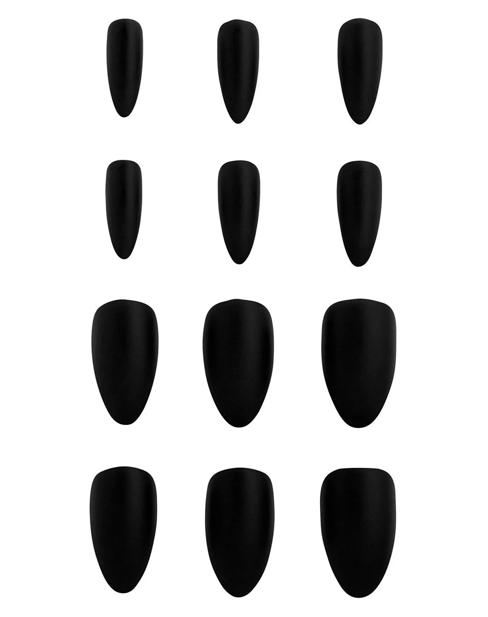 Spirit Halloween Kids Twilight Press On Matte Black Nails 2 Spirit Halloween Kids Twilight Press On Matte Black Nails - Image 2