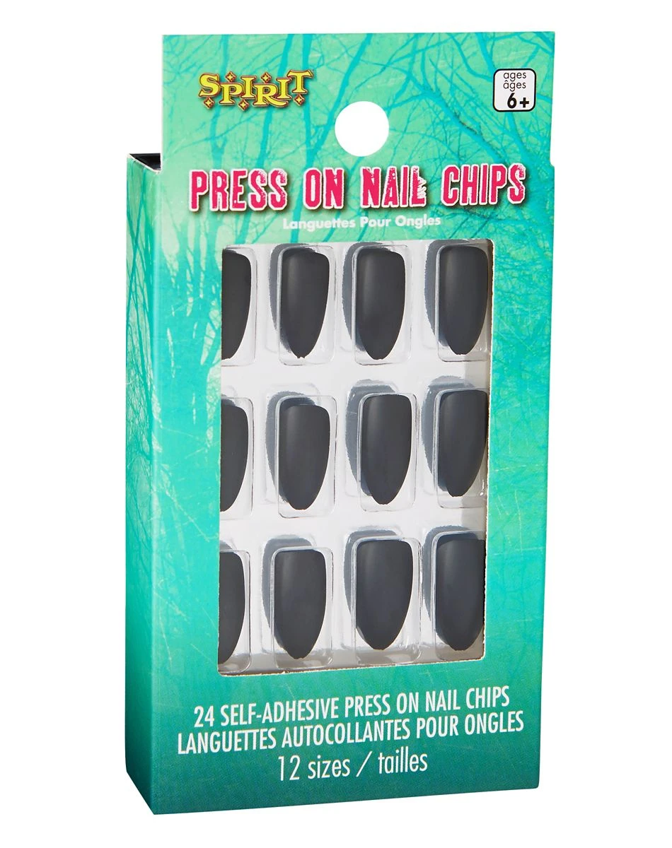 Spirit Halloween Kids Twilight Press On Matte Black Nails 3 Spirit Halloween Kids Twilight Press On Matte Black Nails - Image 3