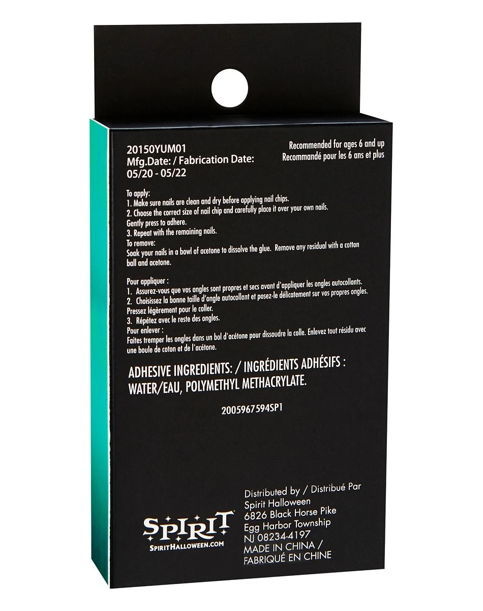 Spirit Halloween Kids Twilight Press On Matte Black Nails 4 Spirit Halloween Kids Twilight Press On Matte Black Nails - Image 4