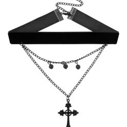 Spirit Halloween Kids Cross Chain Choker Necklace