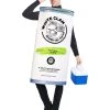 Spirit Halloween Adult White Clam Seltzer Costume