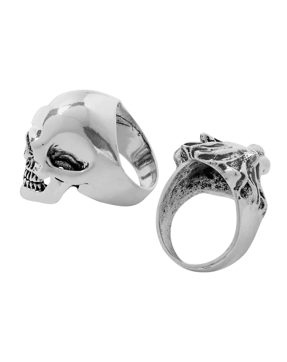 Spirit Halloween Punk Skull and Lion Rings - 2 Pack 2 Spirit Halloween Punk Skull and Lion Rings - 2 Pack - Image 2