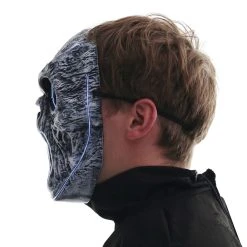 Spirit Halloween Light-Up EL Wire Wailing Spirit Half Mask -Cheap Trick Or Treat Hub Store 01488154 f