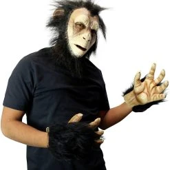 Spirit Halloween Chimp Half Mask with Hands 6 Spirit Halloween Chimp Half Mask with Hands -Cheap Trick Or Treat Hub Store 01488345 c