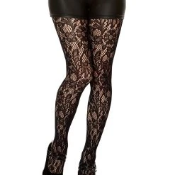 Spirit Halloween Floral Lace Tights
