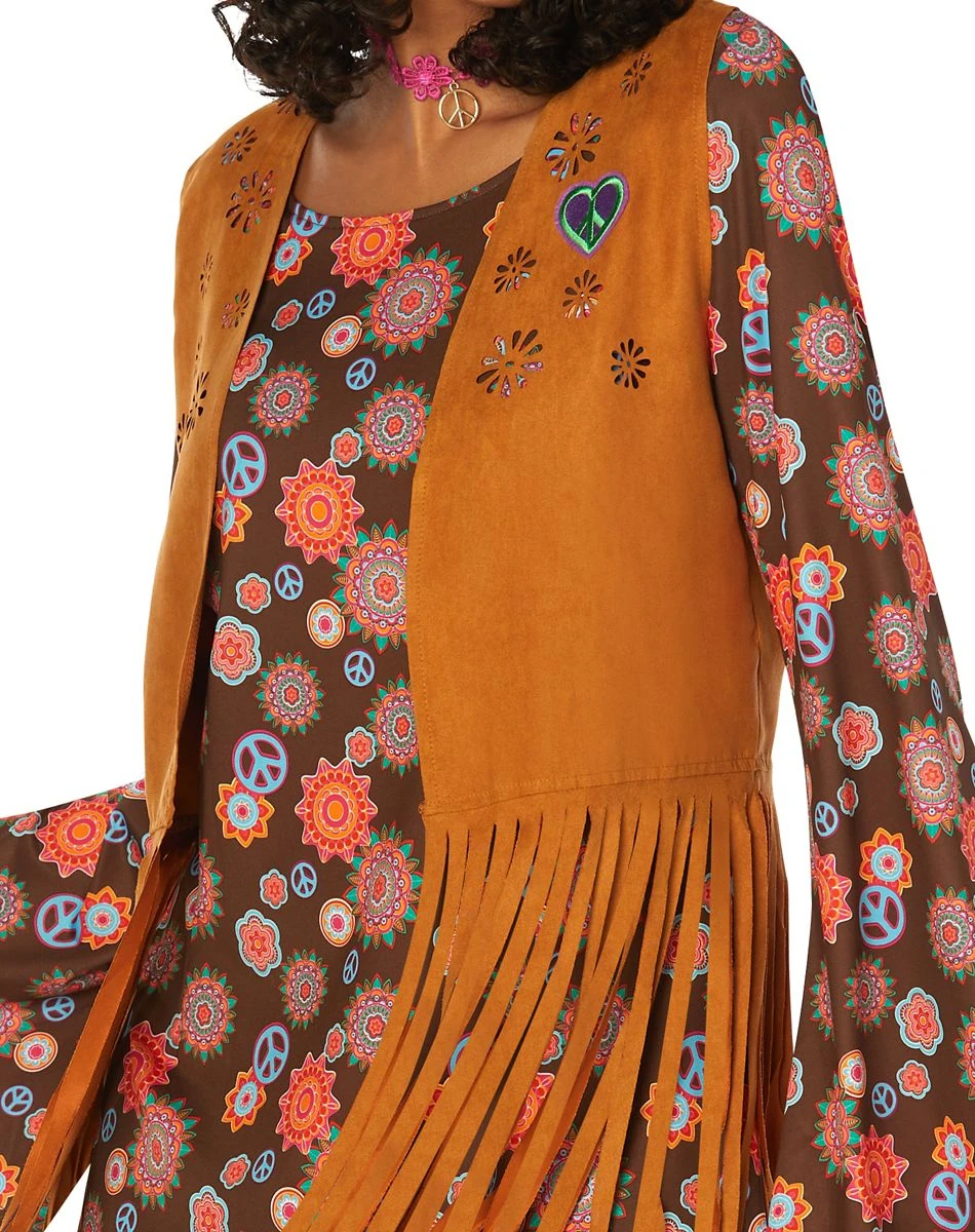 Spirit Halloween Adult Flower Power Hippie Costume 3 Spirit Halloween Adult Flower Power Hippie Costume - Image 3