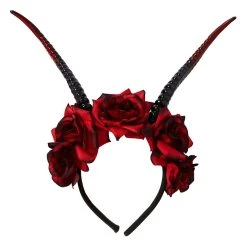 Spirit Halloween Devil Flower Headband -Cheap Trick Or Treat Hub Store 01489723 a